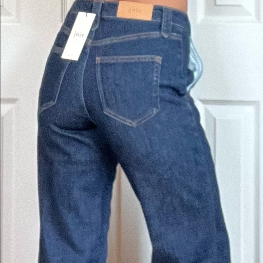Joie Sanna Wide Leg Dark Wash Jeans
